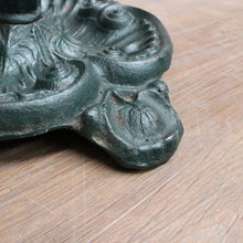 Load image into Gallery viewer, Antique English Cast Iron Umbrella Stand Holder Leaf Drip Tray Antique. B12991
