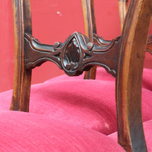 Load image into Gallery viewer, Antique English Mahogany Set of 6 Dining Kitchen Chairs c1890 B12996
