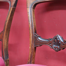 Load image into Gallery viewer, Antique English Mahogany Set of 6 Dining Kitchen Chairs c1890 B12996
