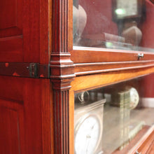 Load image into Gallery viewer, x SOLD Globe Wernicke Barrister Bookcase – 3 Sections, Drawer, Brass Bound. B12544
