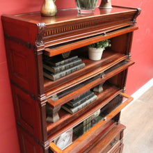 Load image into Gallery viewer, x SOLD Globe Wernicke Barrister Bookcase – 3 Sections, Drawer, Brass Bound. B12544
