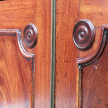 Load image into Gallery viewer, Antique English Mahogany Drop Front Bureau Desk Cupboard c1870. B12983
