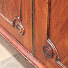 Load image into Gallery viewer, Antique English Mahogany Drop Front Bureau Desk Cupboard c1870. B12983
