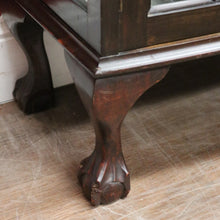 Load image into Gallery viewer, Antique English Mahogany China Cabinet – Curved Astragal Doors. B12579
