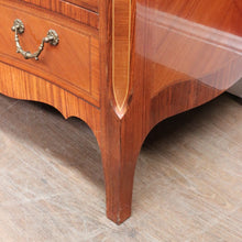 Load image into Gallery viewer, Vintage Cylinder Top Ladies Desk Kingwood Satinwood Inlay c1940. B12782
