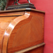 Load image into Gallery viewer, Vintage Cylinder Top Ladies Desk Kingwood Satinwood Inlay c1940. B12782
