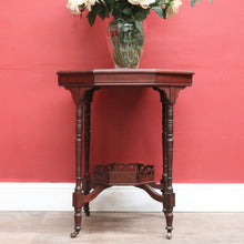 Load image into Gallery viewer, x SOLD Antique English Walnut Octagonal-shaped Lamp Side or centre Table. B12588
