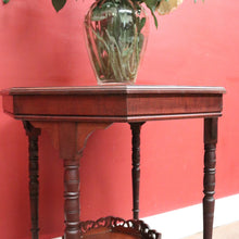 Load image into Gallery viewer, x SOLD Antique English Walnut Octagonal-shaped Lamp Side or centre Table. B12588
