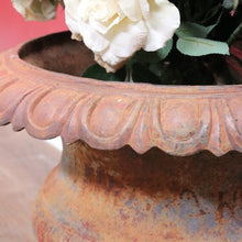 Load image into Gallery viewer, Antique Cast Iron Medici-style Campana shaped Garden Urn Pot Planter B13001
