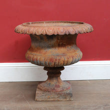 Load image into Gallery viewer, Antique Cast Iron Medici-style Campana shaped Garden Urn Pot Planter B13001
