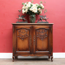 Load image into Gallery viewer, Antique French Country 2 Door Narrow Hall TV / Shoe Storage Cabinet B12776
