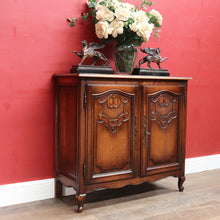 Load image into Gallery viewer, Antique French Country 2 Door Narrow Hall TV / Shoe Storage Cabinet B12776
