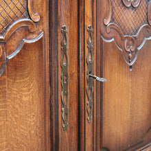 Load image into Gallery viewer, Antique French Country 2 Door Narrow Hall TV / Shoe Storage Cabinet B12776
