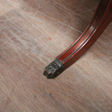 Load image into Gallery viewer, Vintage Australian Cedar Wine Table Tri-Leg Base Brass Claw Feet. B12584

