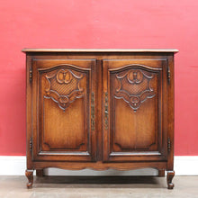 Load image into Gallery viewer, Antique French Country 2 Door Narrow Hall TV / Shoe Storage Cabinet B12776
