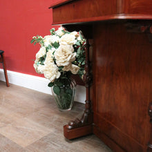 Load image into Gallery viewer, Antique English Walnut Davenport Desk with Gilt Tooled Leather Top. B12585
