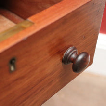 Load image into Gallery viewer, Antique English Walnut Davenport Desk with Gilt Tooled Leather Top. B12585
