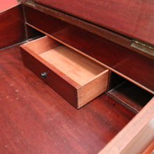 Load image into Gallery viewer, Antique English Walnut Davenport Desk with Gilt Tooled Leather Top. B12585
