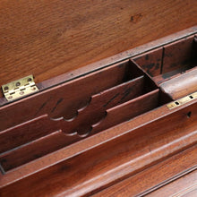 Load image into Gallery viewer, Antique English Walnut Davenport Desk with Gilt Tooled Leather Top. B12585
