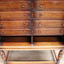 Load image into Gallery viewer, Vintage Oak 2 Door 10 Drawer Cutlery Cabinet Storage Cabinet - Shepherd and Baker Pty Ltd Johannesburg c1940 B13009
