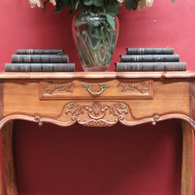 Load image into Gallery viewer, Vintage French Walnut Single Drawer Side Hall or Lamp Table B12754
