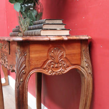 Load image into Gallery viewer, Vintage French Walnut Single Drawer Side Hall or Lamp Table B12754
