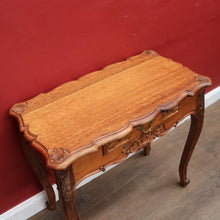Load image into Gallery viewer, Vintage French Walnut Single Drawer Side Hall or Lamp Table B12754
