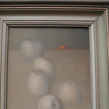 Load image into Gallery viewer, Oil on Board, Still life, '6 Apples' Australian Artist Robert G (Bob) Baker, Beautifully Framed. B12609
