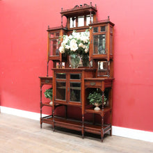 Load image into Gallery viewer, Antique English Edwardian Parlour China Display Cabinet B13015
