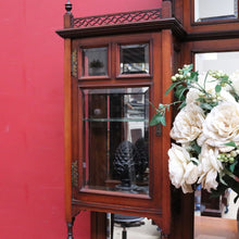 Load image into Gallery viewer, Antique English Edwardian Parlour China Display Cabinet B13015
