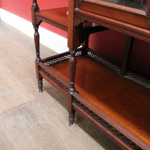 Load image into Gallery viewer, Antique English Edwardian Parlour China Display Cabinet B13015
