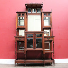 Load image into Gallery viewer, Antique English Edwardian Parlour China Display Cabinet B13015
