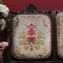 Load image into Gallery viewer, Antique French Oak 3 Seat Settee Chaise Upholstered Palour Lounge B13012

