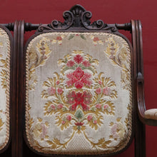 Load image into Gallery viewer, Antique French Oak 3 Seat Settee Chaise Upholstered Palour Lounge B13012
