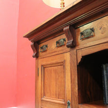 Load image into Gallery viewer, Antique Australian Blackwood &amp; Cedar Sideboard Cabinet with Drawers &amp; Shelves. B12590
