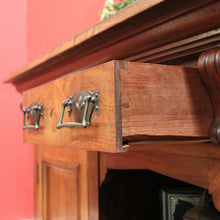 Load image into Gallery viewer, Antique Australian Blackwood &amp; Cedar Sideboard Cabinet with Drawers &amp; Shelves. B12590
