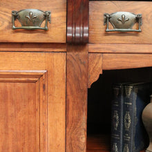 Load image into Gallery viewer, Antique Australian Blackwood &amp; Cedar Sideboard Cabinet with Drawers &amp; Shelves. B12590
