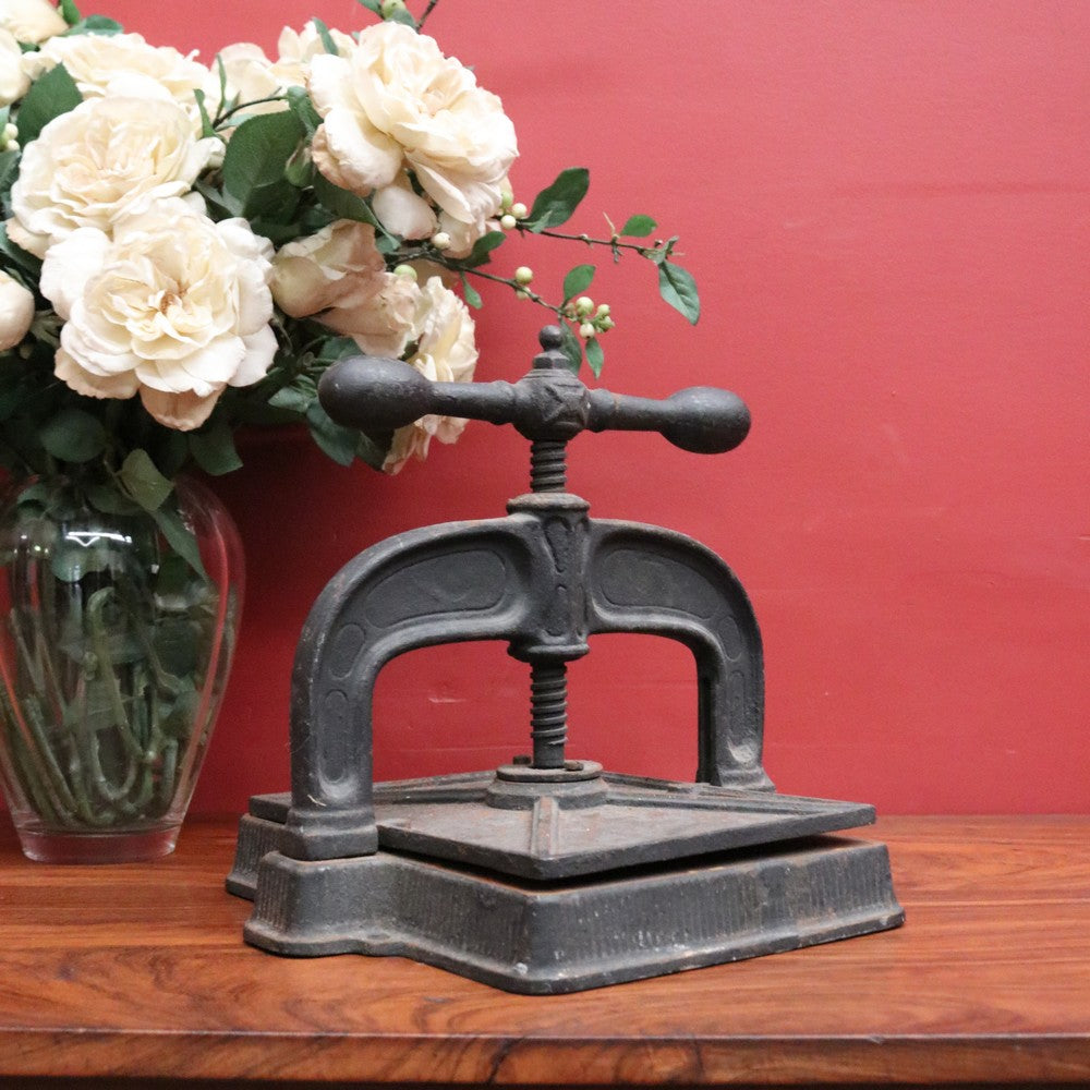 Antique French Cast Iron Book Press – Decorative, Functional, Useful. B12315