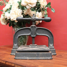 Load image into Gallery viewer, Antique French Cast Iron Book Press – Decorative, Functional, Useful. B12315
