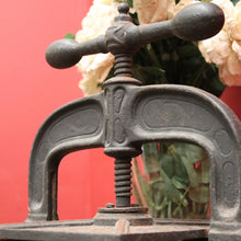Load image into Gallery viewer, Antique French Cast Iron Book Press – Decorative, Functional, Useful. B12315
