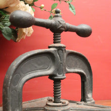 Load image into Gallery viewer, Antique French Cast Iron Book Press – Decorative, Functional, Useful. B12315
