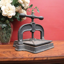 Load image into Gallery viewer, Antique French Cast Iron Book Press – Decorative, Functional, Useful. B12315
