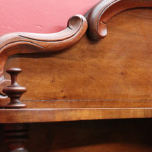 Load image into Gallery viewer, Antique English Mahogany 2 Door Barley Twist Columns Arched Panels with Carved backboard B13013
