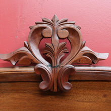 Load image into Gallery viewer, Antique English Mahogany 2 Door Barley Twist Columns Arched Panels with Carved backboard B13013
