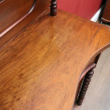 Load image into Gallery viewer, Antique English Mahogany 2 Door Barley Twist Columns Arched Panels with Carved backboard B13013
