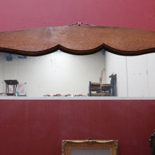 Load image into Gallery viewer, Vintage French Oak Art Nouveau Arched Wall Hanging Mirror B13016
