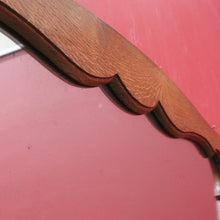 Load image into Gallery viewer, Vintage French Oak Art Nouveau Arched Wall Hanging Mirror B13016
