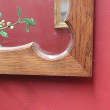 Load image into Gallery viewer, Vintage French Oak Art Nouveau Arched Wall Hanging Mirror B13016
