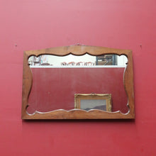 Load image into Gallery viewer, Vintage French Oak Art Nouveau Arched Wall Hanging Mirror B13016
