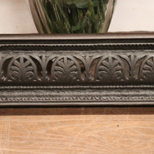 Load image into Gallery viewer, Vintage Black Cast Iron Fire Fender – Decorative Fireplace Guard. B12593

